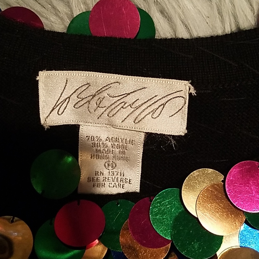 Lord and Taylor Sequin Blouse - Picture 3 of 4